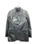 Calvin Klein（カルバンクライン）の古着「レザーテーラードジャケット」｜ブラック