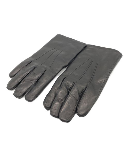 Sermoneta gloves（セルモネータグローブス）Sermoneta Gloves (セルモネータグローブス) 裏地カシミヤレザーグローブ ブラックの古着・服飾アイテム