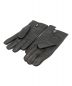 Sermoneta Gloves (セルモネータグローブス) 裏地カシミヤレザーグローブ ブラック：5800円
