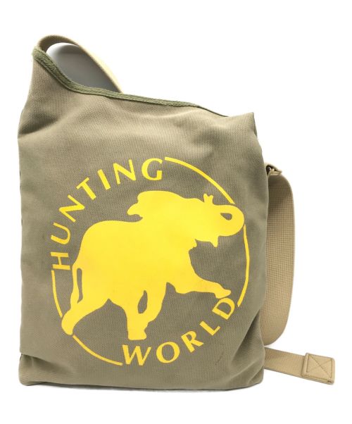 HUNTING WORLD（ハンティングワールド）HUNTING WORLD (ハンティングワールド) キャンバスショルダーバッグの古着・服飾アイテム