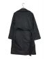 GUCCI (グッチ) レザートリミングベルテッドウールコート ブラック サイズ:36：37800円