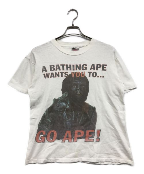 A BATHING APE（アベイシングエイプ）A BATHING APE (アベイシングエイプ) ONEITA (オニータ) プリントTシャツ ホワイト サイズ:Mの古着・服飾アイテム