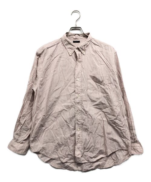 leno（リノ）LENO (リノ) ストライプBDシャツ ピンク サイズ:2の古着・服飾アイテム