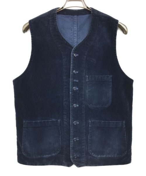 Porter Classic（ポータークラシック）Porter Classic (ポータークラシック) Corduroy Vest ネイビー サイズ:Mの古着・服飾アイテム