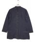 ISSEY MIYAKE（イッセイミヤケ）の古着「刺繍ロングシャツ」｜ネイビー