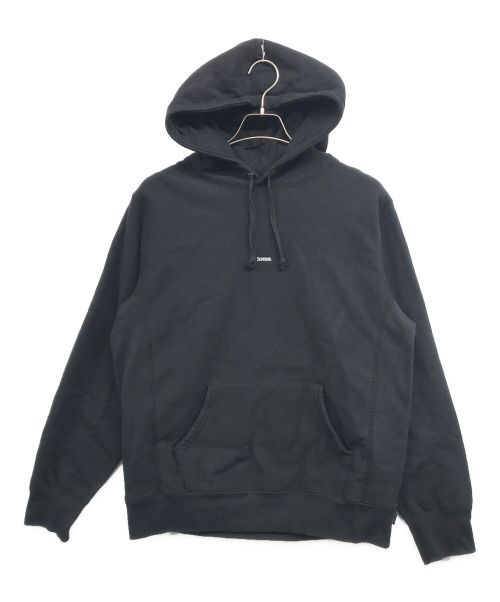 SUPREME（シュプリーム）Supreme (シュプリーム) Micro Logo Hooded Sweatshirt ブラック サイズ:Ⅿの古着・服飾アイテム