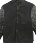 MICHAEL KORS (マイケルコース) Leather and Wool Blend Bomber Jacket ブラック サイズ:Ｓ：8800円