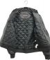 中古・古着 MICHAEL KORS (マイケルコース) Leather and Wool Blend Bomber Jacket ブラック サイズ:Ｓ：8800円