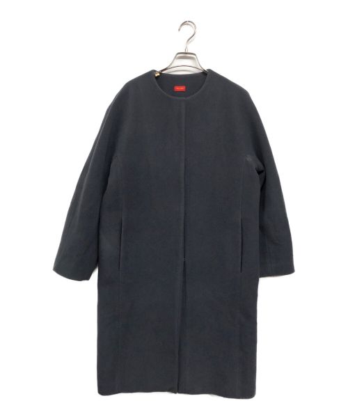 DES PRES（デ プレ）DES PRES (デ プレ) ノーカラーコート チャコールグレー サイズ:36の古着・服飾アイテム