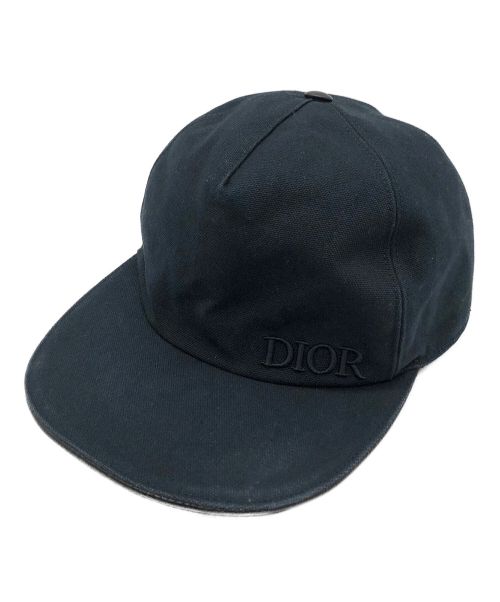 Dior（ディオール）Dior (ディオール) ロゴエンブロイダリーベースボールキャップ ネイビーの古着・服飾アイテム