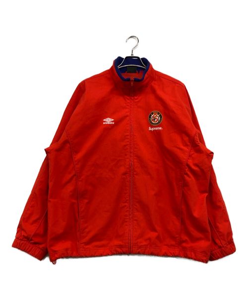 SUPREME（シュプリーム）SUPREME (シュプリーム) UMBRO (アンブロ) Cotton Ripstop Track Jacket/コットン　リップストップ　ジャケット レッド サイズ:XLの古着・服飾アイテム