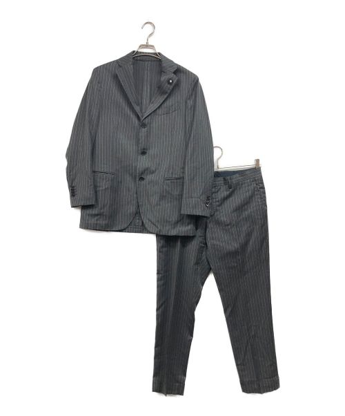 LARDINI（ラルディーニ）LARDINI (ラルディーニ) ウールセットアップ グレー サイズ:48の古着・服飾アイテム