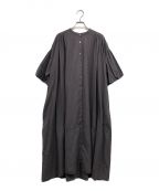 ikkuna/SUZUKI TAKAYUKIイクナ/スズキタカユキ）の古着「BALLOON SLEEVE DRESS/バルーン　スリーブ　ドレス」｜グレー