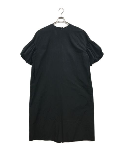 ENFOLD（エンフォルド）ENFOLD (エンフォルド) バルーンスリーブ半袖ワンピース ブラック サイズ:FREEの古着・服飾アイテム