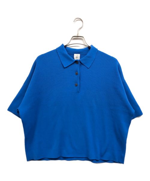 6(ROKU) BEAUTY&YOUTH（ロク ビューティーアンドユース）6(ROKU) BEAUTY&YOUTH (ロク ビューティーアンドユース) KNIT SHIRT/ポロシャツ ブルー サイズ:なしの古着・服飾アイテム