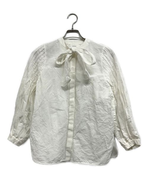 shirocon（シロコン）shirocon (シロコン) ピーナッツスリーブブラウス ホワイト サイズ:34の古着・服飾アイテム