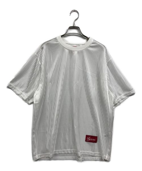 SUPREME（シュプリーム）SUPREME (シュプリーム) Gradient Mesh Stripe Jersey ホワイト サイズ:Mの古着・服飾アイテム