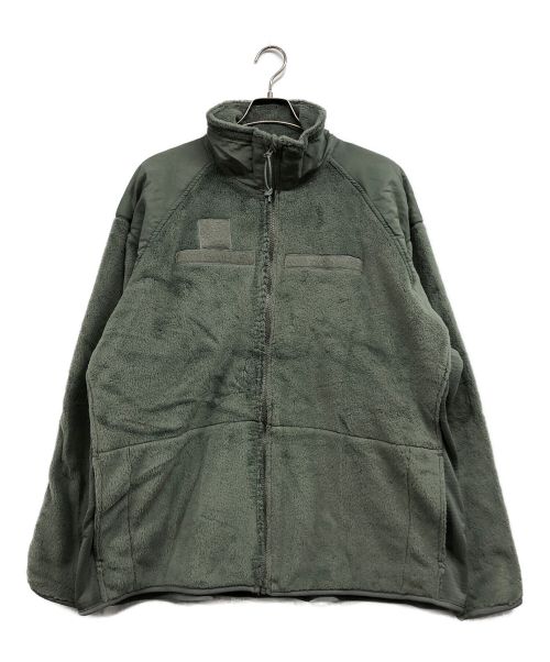 US ARMY（ユーエスアーミー）US ARMY (ユーエス アーミー) 切替フリースジャケット グリーン サイズ:XLの古着・服飾アイテム