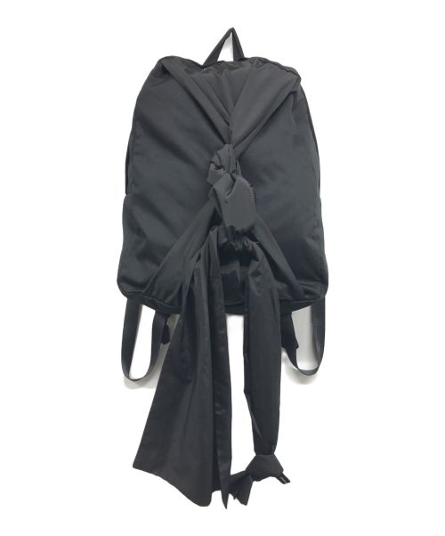 IUGA MAKA RAS（イウガマカラス）IUGA MAKA RAS (イウガマカラス) Knotted Backpack ブラックの古着・服飾アイテム