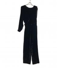 MM6 Maison Margiela (エムエムシックスメゾンマルジェラ) ワンショルダー ベロア オールインワン ブラック サイズ:40