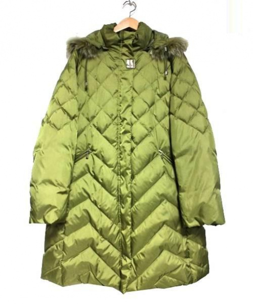 中古 古着通販 Balmain バルマン ブルーフォックスファーダウンコート オリーブ サイズ Size L ブランド 古着通販 トレファク公式 Trefac Fashion