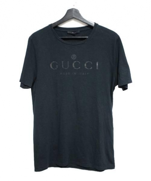 中古・古着通販】GUCCI (グッチ) GUCCI LOGO Tee Tシャツ ブラック 