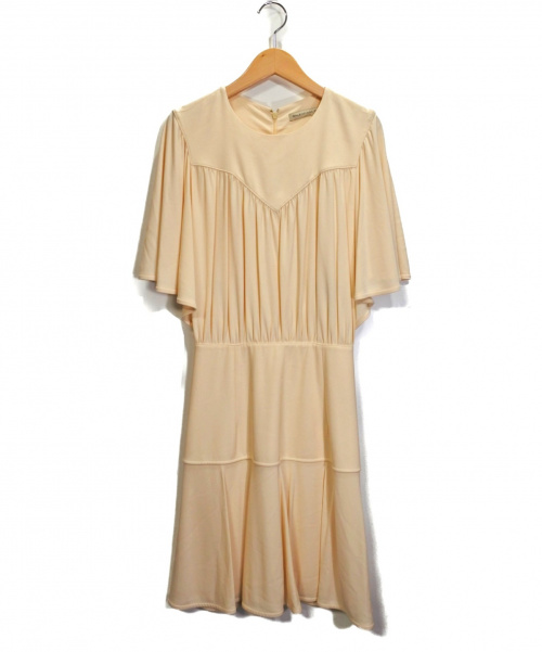 BALENCIAGA（バレンシアガ）BALENCIAGA (バレンシアガ) Soft Peasant Dress ベージュ サイズ:36の古着・服飾アイテム
