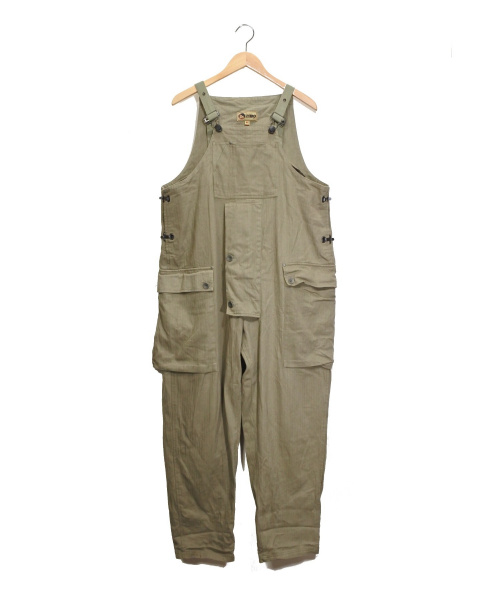 中古 古着通販 Nigel Cabourn ナイジェルケーボン オーバーオール オリーブ サイズ 46 ブランド 古着通販 トレファク公式 Trefac Fashion