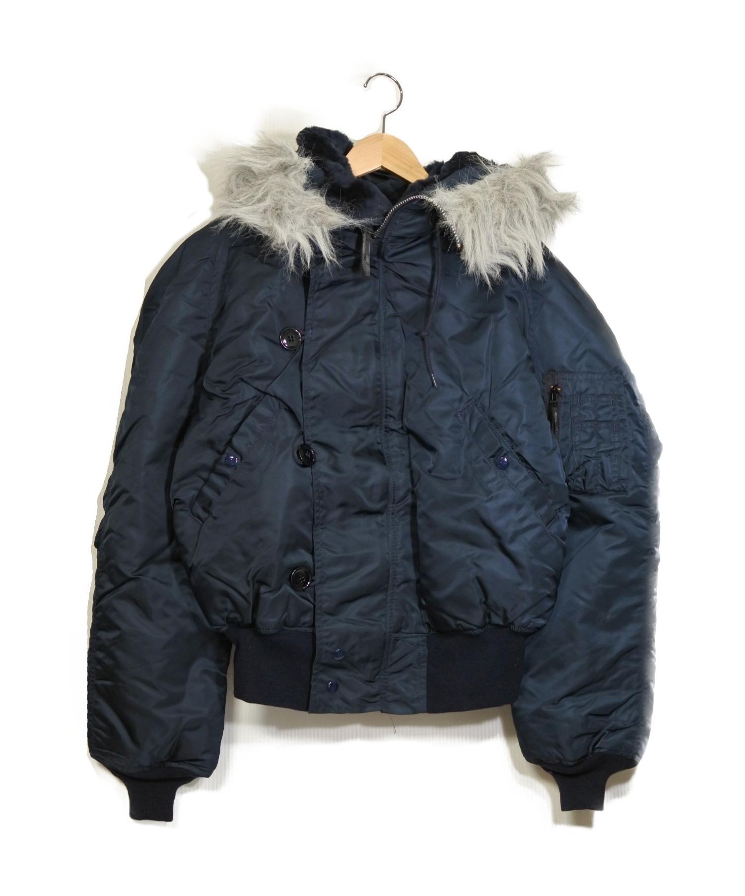 中古 古着通販 Alpha アルファ N 2bジャケット ブルー サイズ L ブルゾン フライトジャケット ミリタリージャケット ブランド 古着通販 トレファク公式 Trefac Fashion