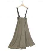 INella（イネラ）の古着「メランジツイルジャンパースカート」｜ブラウン