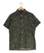 LARDINI（ラルディーニ）の古着「総柄オープンカラーシャツ」｜カーキ