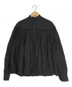 SCYE（サイ）の古着「リネン高密度タックシャツ」｜ブラック
