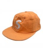 SUPREME（シュプリーム）の古着「Washed Chambray S Logo 6 Panel cap」｜オレンジ