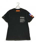 HERON PRESTON（）の古着「NASA プリントTシャツ」｜ブラック
