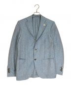 LARDINI（ラルディーニ）の古着「Single Breasted Three Button Jacket」｜ブルー