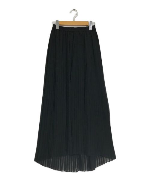 COCUCA（コキュカ）COCUCA (コキュカ) シアープリーツマキシスカート ブラック サイズ:実寸参照の古着・服飾アイテム