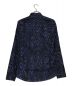 KENZO (ケンゾー) スリムフィットゼブラ柄シャツ ブルー サイズ:38 未使用品：12800円