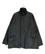 Barbour（）の古着「【OLD】00's フリースカラーキルティングジャケット」｜ブラック