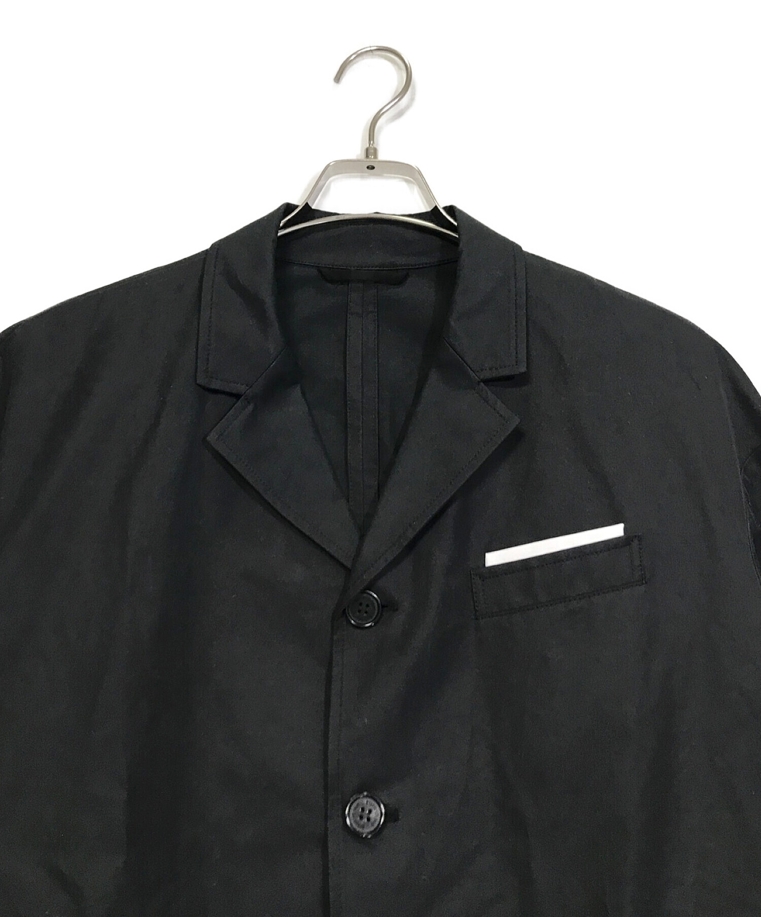 NEIL BARRETT (ニールバレット) 4Bシャツジャケット ブラック サイズ:S