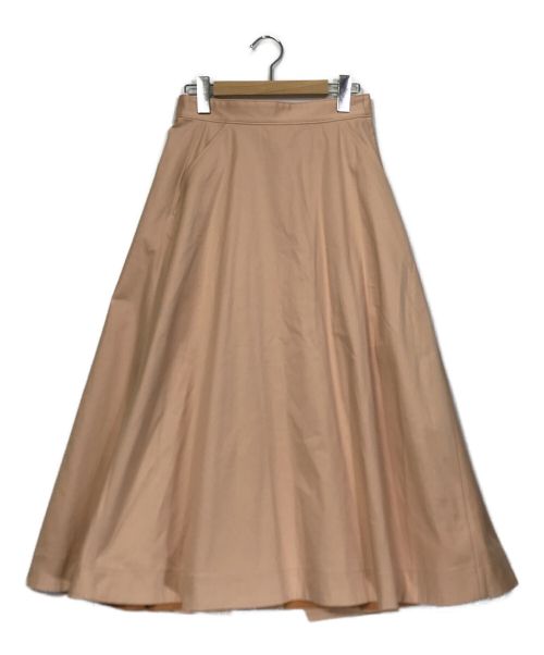 DRAWER（ドゥロワー）DRAWER (ドゥロワー) コットンツイルフレアスカート ピンク サイズ:36の古着・服飾アイテム