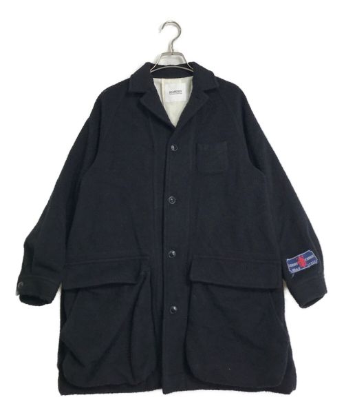 BEAMS BOY（ビームスボーイ）BEAMS BOY (ビームスボーイ) ナッピング ワーク オーバーコート ブラック サイズ:FREEの古着・服飾アイテム