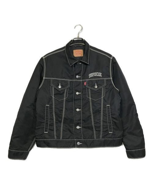 SUPREME（シュプリーム）Supreme×LEVIS (シュプリーム×リーバイス) Nylon Trucker Jacket ブラック サイズ:Sの古着・服飾アイテム