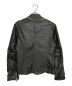 DOLCE & GABBANA (ドルチェ＆ガッバーナ) USED加工ライダースジャケット ブラック サイズ:44：22000円