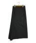 YOHJI YAMAMOTO (ヨウジヤマモト) リネンブレンドロングスカート ブラック サイズ:1：7800円