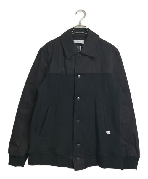 FACETASM（ファセッタズム）FACETASM (ファセッタズム) スウェット切替デニムジャケット ブラック サイズ:00の古着・服飾アイテム