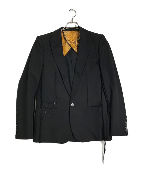 NUMBER (N)INE（ナンバーナイン）NUMBER (N)INE (ナンバーナイン) ほつれテーラードジャケット ブラック サイズ:2の古着・服飾アイテム