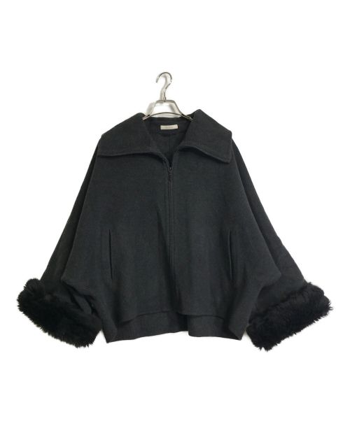EPOCA（エポカ）EPOCA (エポカ) ムートンコンビコート ブラック サイズ:40の古着・服飾アイテム