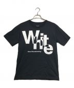 WHITE MOUNTAINEERING）の古着「WM LOGO PRINTED T-SHIRT」｜ブラック×ホワイト