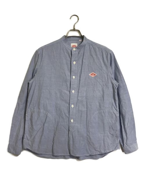 DANTON（ダントン）DANTON (ダントン) オックスフォードバンドカラーシャツ ブルー サイズ:42の古着・服飾アイテム