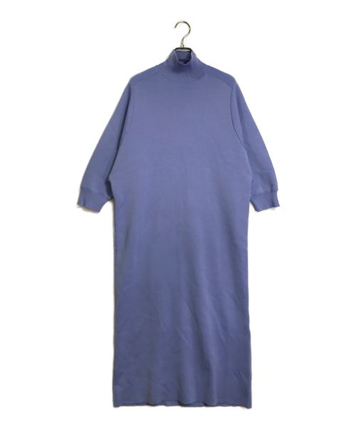 BALLSEY（ボールジィ）BALLSEY (ボールジィ) バウンススムース ハイネックワンピース ブルー サイズ:36の古着・服飾アイテム